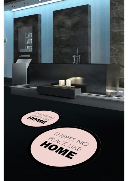Dijital Baskılı Kaymaz Yıkanabilir Home Yuvarlak Ikili Banyo Takımı, N-Y-Klozet-13-Pembe, fırsatları
