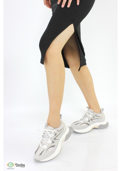 Kadın Mevsimlik Kalın Taban Klasık Tarz Casual Spor Ayakkabı SS24/SP163