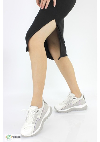 Kadın Mevsimlik Kalın Taban Klasık Tarz Casual Spor Ayakkabı SS23/S2135