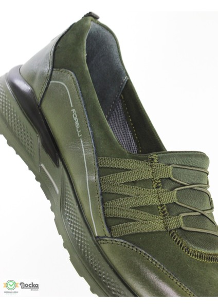 Kadın Hakiki Deri Günlük Spor Tarz Bağcıksız Ortopedik Ayakkabı F24/SP46704Y indirimleri