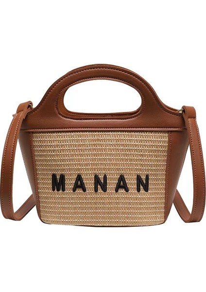 Hasır Dokuma Çanta Niş Sebze Sepeti Mektup Tüm Maç (Yurt Dışından)