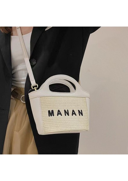 Hasır Dokuma Çanta Niş Sebze Sepeti Mektup Tüm Maç (Yurt Dışından)