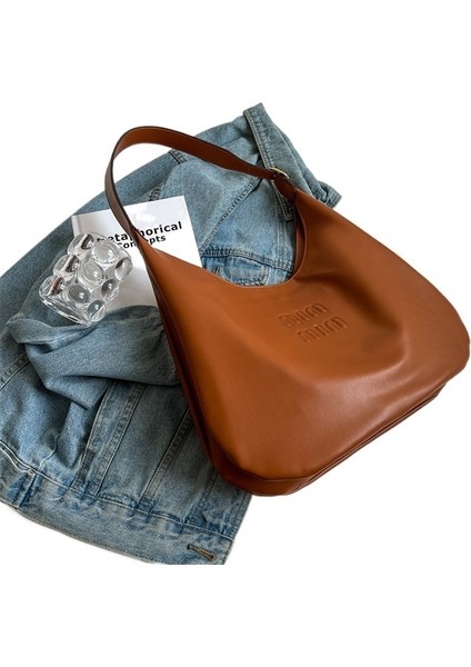 Retro Koltuk Altı Çantası Büyük Kapasiteli Kore Banliyö Omuz Çantası (Yurt Dışından)