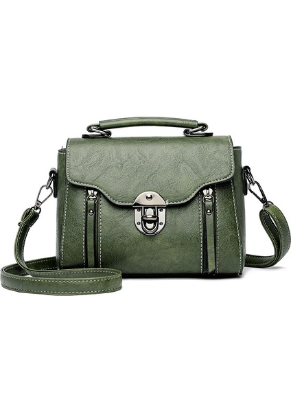 Retro Taşınabilir Omuzdan Askili Çanta Küçük Çok Yönlü Moda Küçük Kare Çanta (Yurt Dışından)