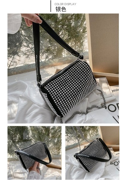 Moda Taklidi Omuz Çantası Messenger Çanta Doku Fransız Niş Koltukaltı Çantası (Yurt Dışından)