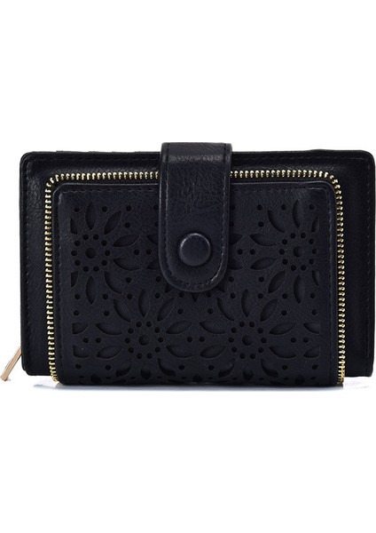 Çok Kartlı Içi Boş Bayan Cüzdan Kısa Fermuarlı Toka Cüzdan (Yurt Dışından)