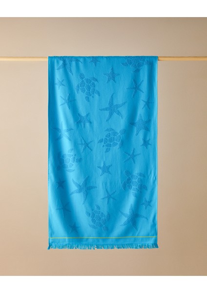 Ocean Pamuklu Plaj Havlusu 70X140 cm Mavi