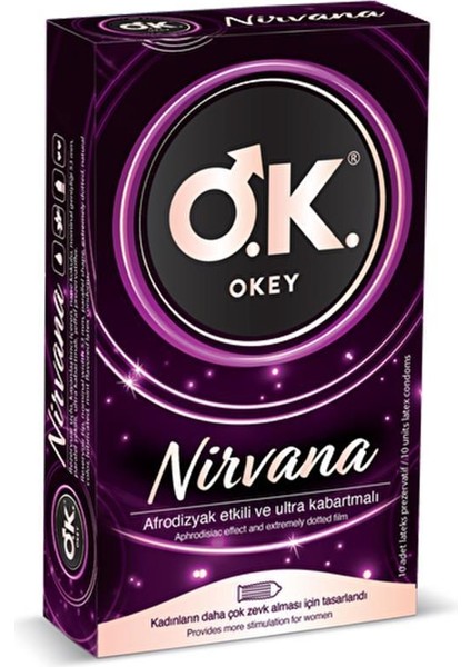 Nirvana Prezervatif 10lu + Okey Nirvana Jel 100ml 2li Set