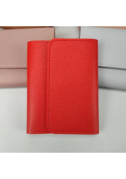 Basit Kısa Üç Katlı Ultra Ince Bayan Cüzdanı (Yurt Dışından)
