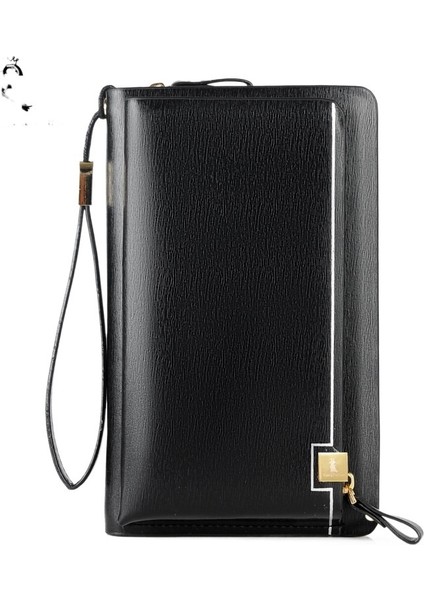 Erkek Iş Klip Çantası Uzun Büyük Kapasiteli Günlük Fermuarlı Debriyaj Çanta (Yurt Dışından) fiyatları