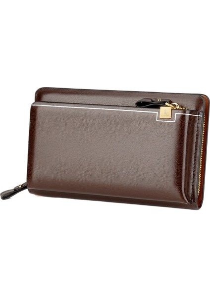 Erkek Iş Klip Çantası Uzun Büyük Kapasiteli Günlük Fermuarlı Debriyaj Çanta (Yurt Dışından) fiyatları