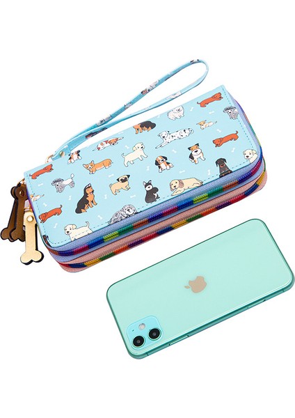 Sevimli Köpek Debriyaj Çanta El Kayışı Bayan Uzun Cüzdan (Yurt Dışından) fırsatları