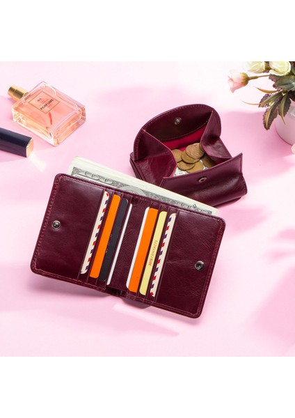 Moda Üst Katman Inek Derisi Bayan Cüzdanı (Yurt Dışından) modelleri