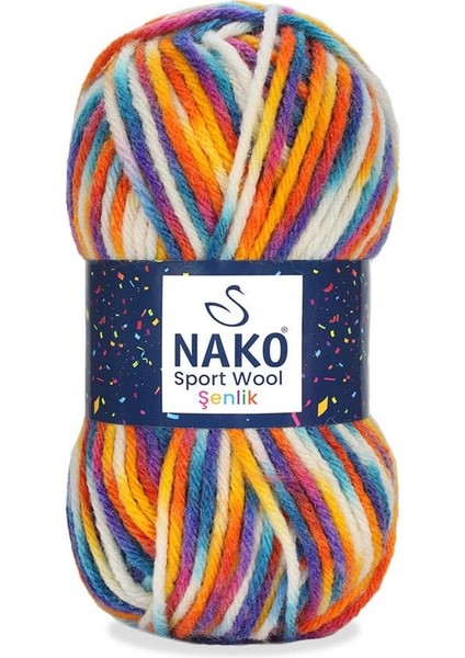 Sport Wool Şenlik 87737 El Örgü Ipi 100 Gr.