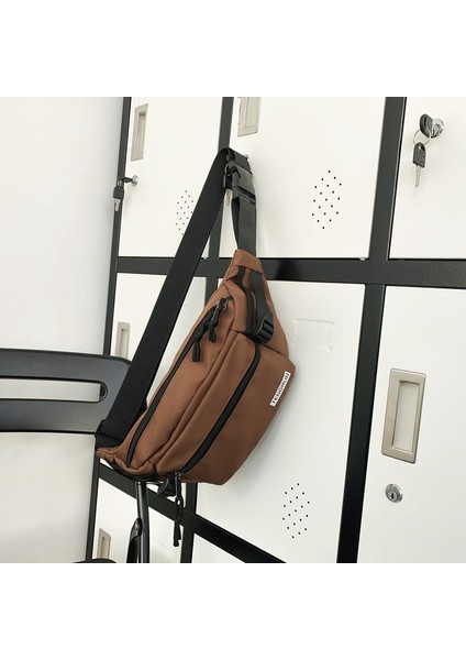 Takım Rüzgar Göğüs Çantası Erkek Üniversite Öğrencisi Küçük Sırt Çantası Fanny Paketi (Yurt Dışından)