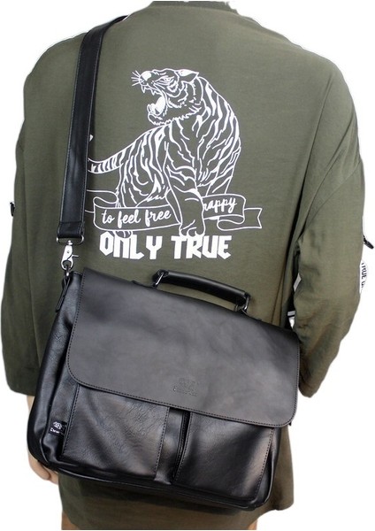 Erkek Çanta Evrak Çantası Omuz Çantası Trendy Marka Messenger Çanta (Yurt Dışından)