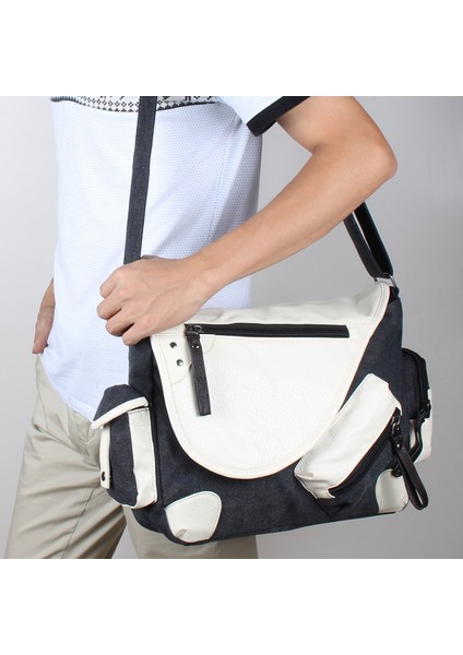 Kanvas Omuz Çantası Messenger Çanta Gençlik Erkek Çantası (Yurt Dışından)