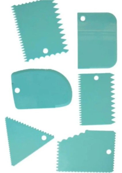 Pasta Dekor Tarağı 6lı + Pasta Dekor Kalemi Seti Pasta Sıvama Tarağı Hamur Kesici Yazı Kalemi fiyatları