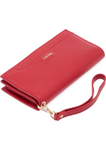 Kırmızı Hakiki Deri Kadın Cüzdan - S1CB00005817-B68