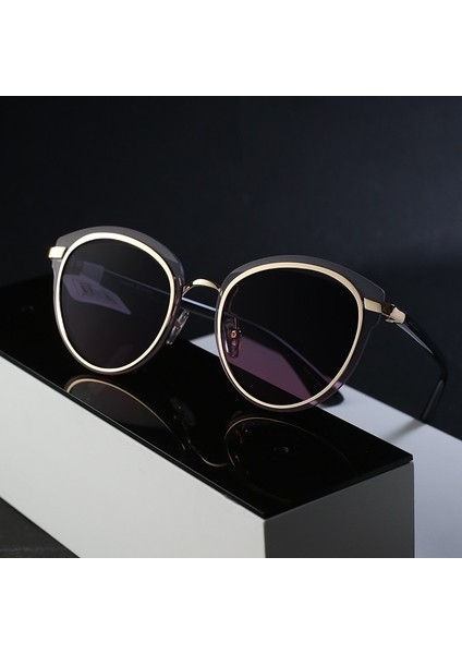 DK4258P-4 Mor Pembe Geçişli Yuvarlak Oval Kadın Güneş Gözlüğü fiyatları