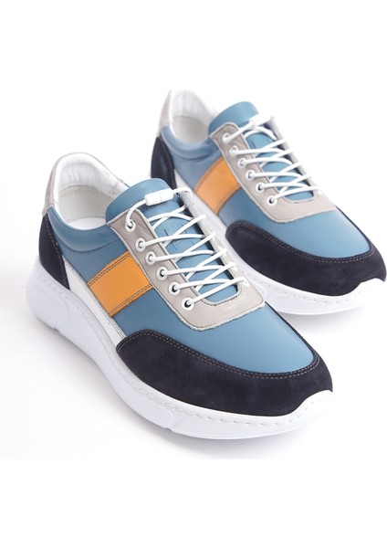 Erkek Deri Spor Ayakkabı & Sneaker Kot Mavi -Mbknt-Ktm fiyatları