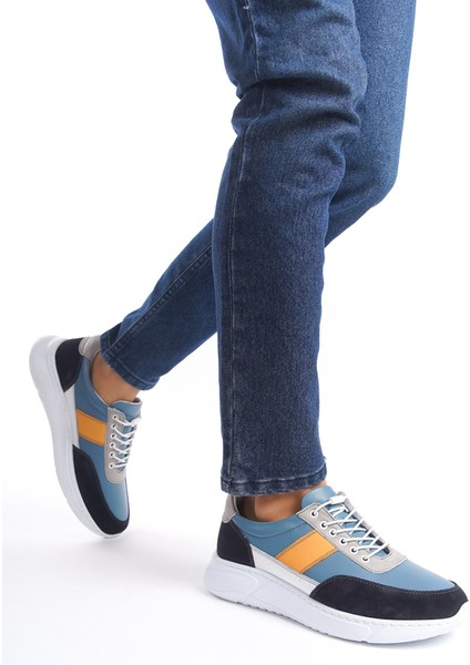 Erkek Deri Spor Ayakkabı & Sneaker Kot Mavi -Mbknt-Ktm modelleri