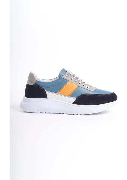 Erkek Deri Spor Ayakkabı & Sneaker Kot Mavi -Mbknt-Ktm fırsatları