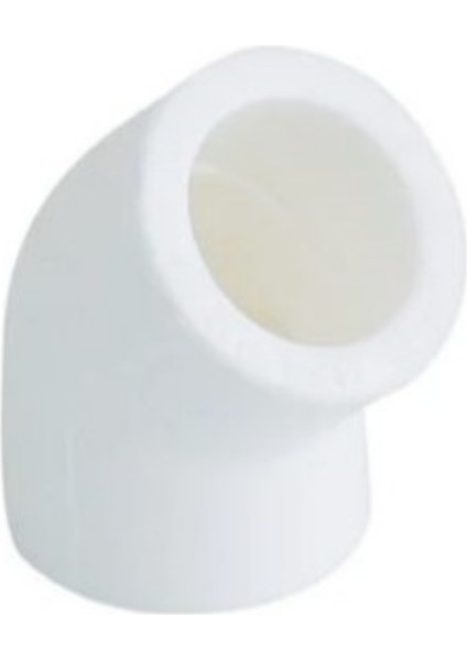45° Dirsek Q50 Pp Beyaz