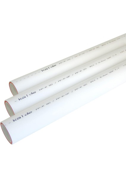 50 MM PP FİBERLİ BORU Q50/PN 20 BEYAZ BOY/4M