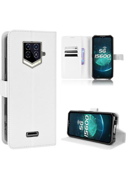 Oukitel WP15 Kart Tutucu Kickstand Kapak Manyetik Cüzdan Için Kılıf (Yurt Dışından)