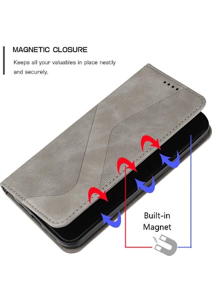 IPhone Için Kılıf X/xs Cüzdan Kickstand Kart Yuvaları Tutucu Folio Kapak Pu (Yurt Dışından)