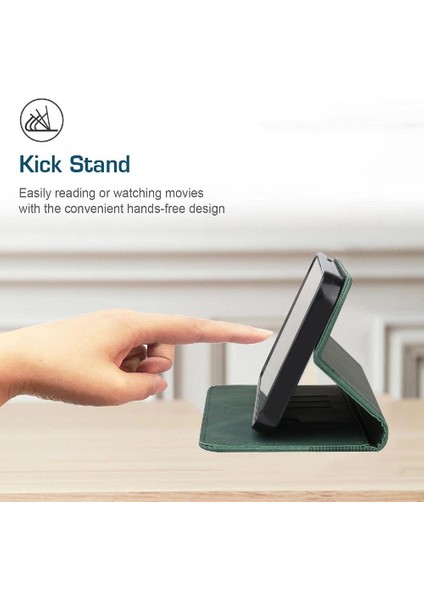 IPhone 12 Için Kılıf Pro Max Cüzdan Kickstand Pu Deri Folio Kapak Manyetik (Yurt Dışından)