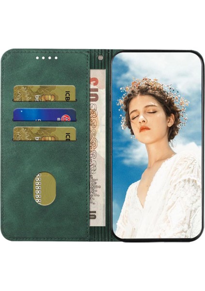 IPhone 12 Için Kılıf Pro Max Cüzdan Kickstand Pu Deri Folio Kapak Manyetik (Yurt Dışından)