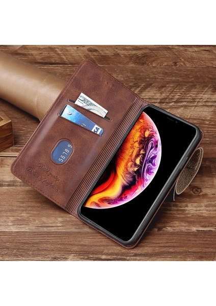 Kart Yuvası ile Oneplus 12 5g Deri Telefon Kılıfı Için Telefon Kılıfı (Yurt Dışından)