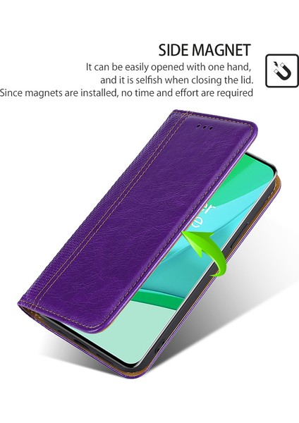 Kart Yuvası ile Oneplus 12 5g Deri Telefon Kılıfı Için Telefon Kılıfı (Yurt Dışından)