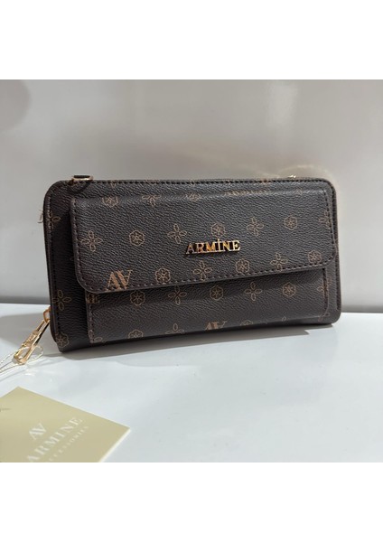 Bayan Çanta Baskılı Kahve AR26806