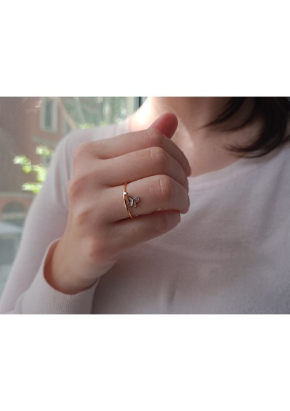 Pırlanta Kelebek Yüzük 0417R0079 fırsatları