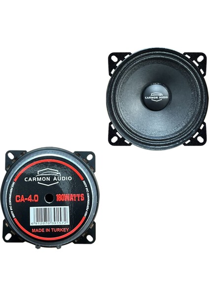 Oto Midrange 10CM 180W 2ADET Carmon Ca-4.0