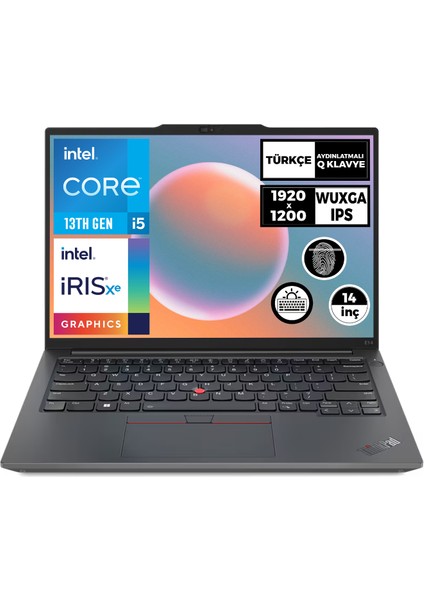 Thinkpad E14 Gen 5 Intel Core I5-1335U 24GB 4tb SSD 14" Wuxga Freedos Taşınabilir Bilgisayar 21JK0005TX 011