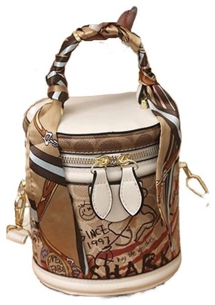 Chacon Kadın Kova Çanta Crossbody Çanta (Yurt Dışından)