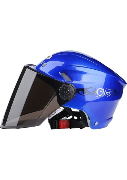 Dlloer Motosiklet Kaskı Yarım Kask Yaz Koruması (Yurt Dışından)