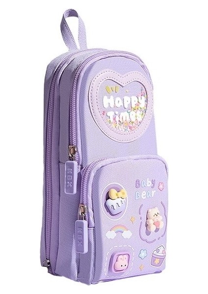 Danew Ice Cream Bear 3 Katlı 6 Izgaralı Okul Çantası Kalem Kutusu (Yurt Dışından)