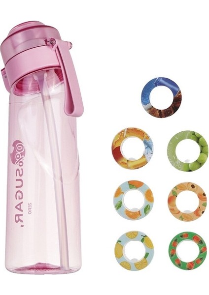 Bbaba Air-Up 7 Çeşit Meyve Aromalı Su Şişesi - Pembe (Yurt Dışından)