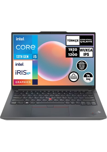 Thinkpad E14 Gen 5 Intel Core I5-1335U 24GB 2tb SSD 14" Wuxga Windows 11 Pro Taşınabilir Bilgisayar 21JK0005TX 020