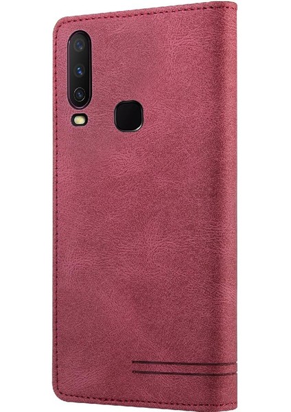 Vıvo Y3/Y3S Iki Kart Yuvası Premium Deri Kickstand Premium Için Kılıf (Yurt Dışından) indirimleri