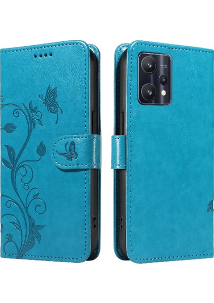Realme 9 Pro Kabartmalı Kelebek Cüzdan Telefon Kılıfı Için El ve (Yurt Dışından)
