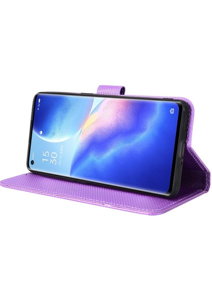 Oppo Oppo 5 5g Kart Tutucu Kapak Manyetik Cüzdan Kickstand Için Kılıf (Yurt Dışından)