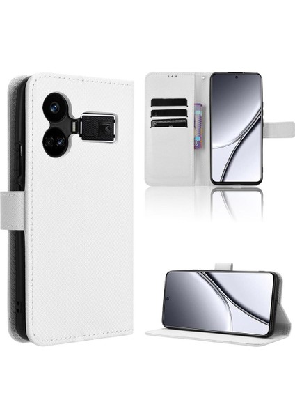 Realme Gt 5 5g Kickstand Kapak Manyetik Cüzdan Kart Tutucu Için Kılıf (Yurt Dışından)