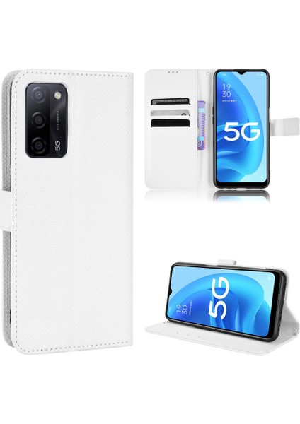 Oppo Oppo 5G/A53S 5g Manyetik Cüzdan Kickstand Kapak Kart Tutucu (Yurt Dışından)