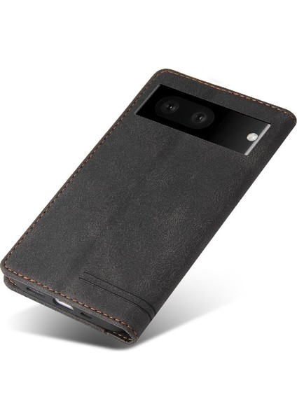 Google Pixel 7A Premium Deri Kickstand Premium Deri Iki Için Kılıf (Yurt Dışından) fırsatları
